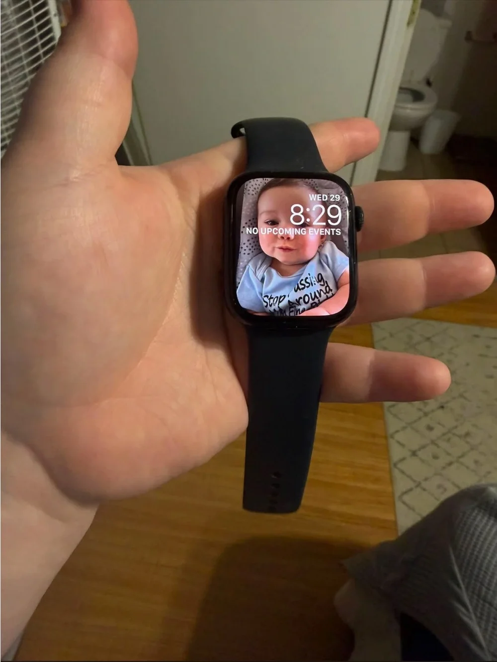 🚨 1 HR SALE Apple Watch Series 9 - 45mm  Black Silicone Band